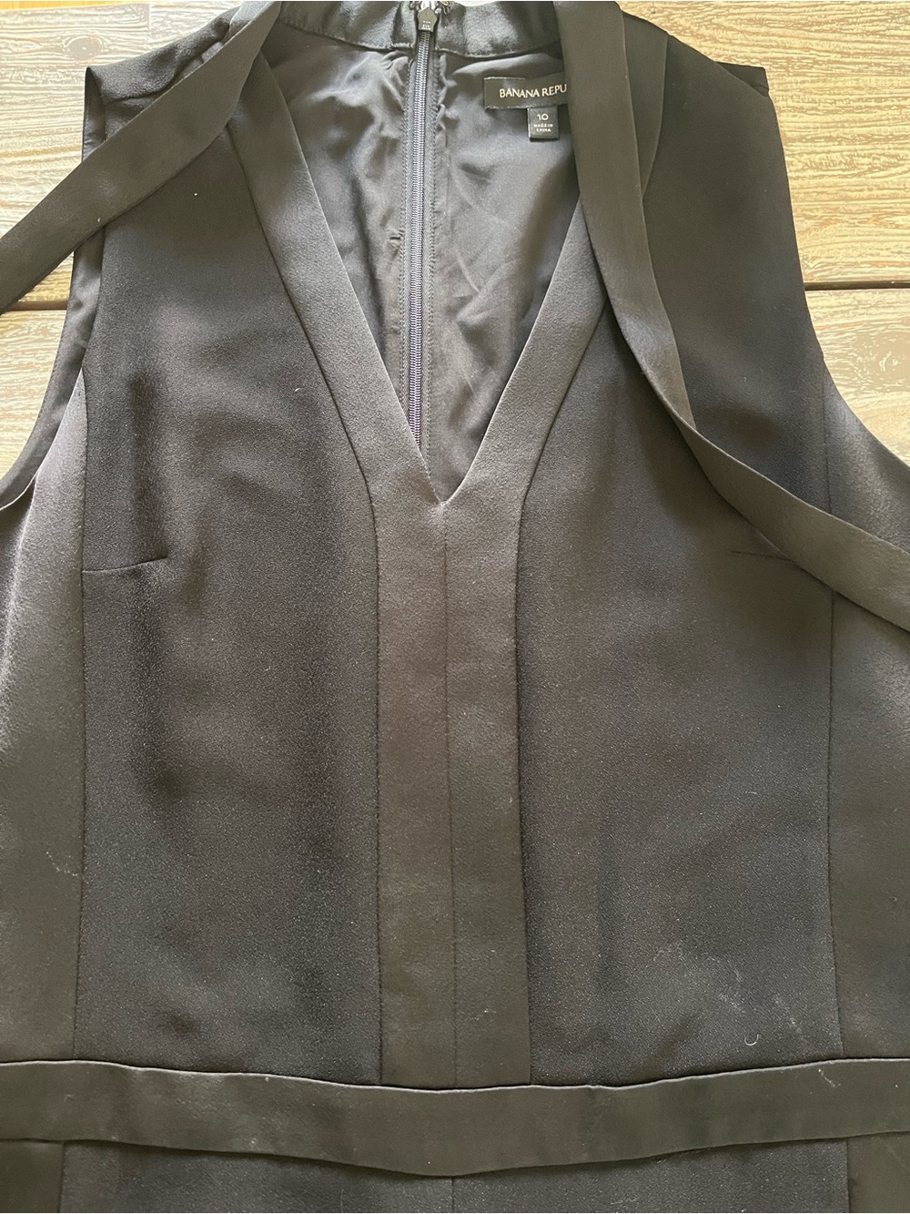 BANANA REPUBLIC black jumpsuit, size 10. - Picture 6 of 10